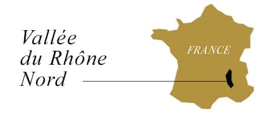 La vallée du Rhône Nord, au sud de Lyon, en France