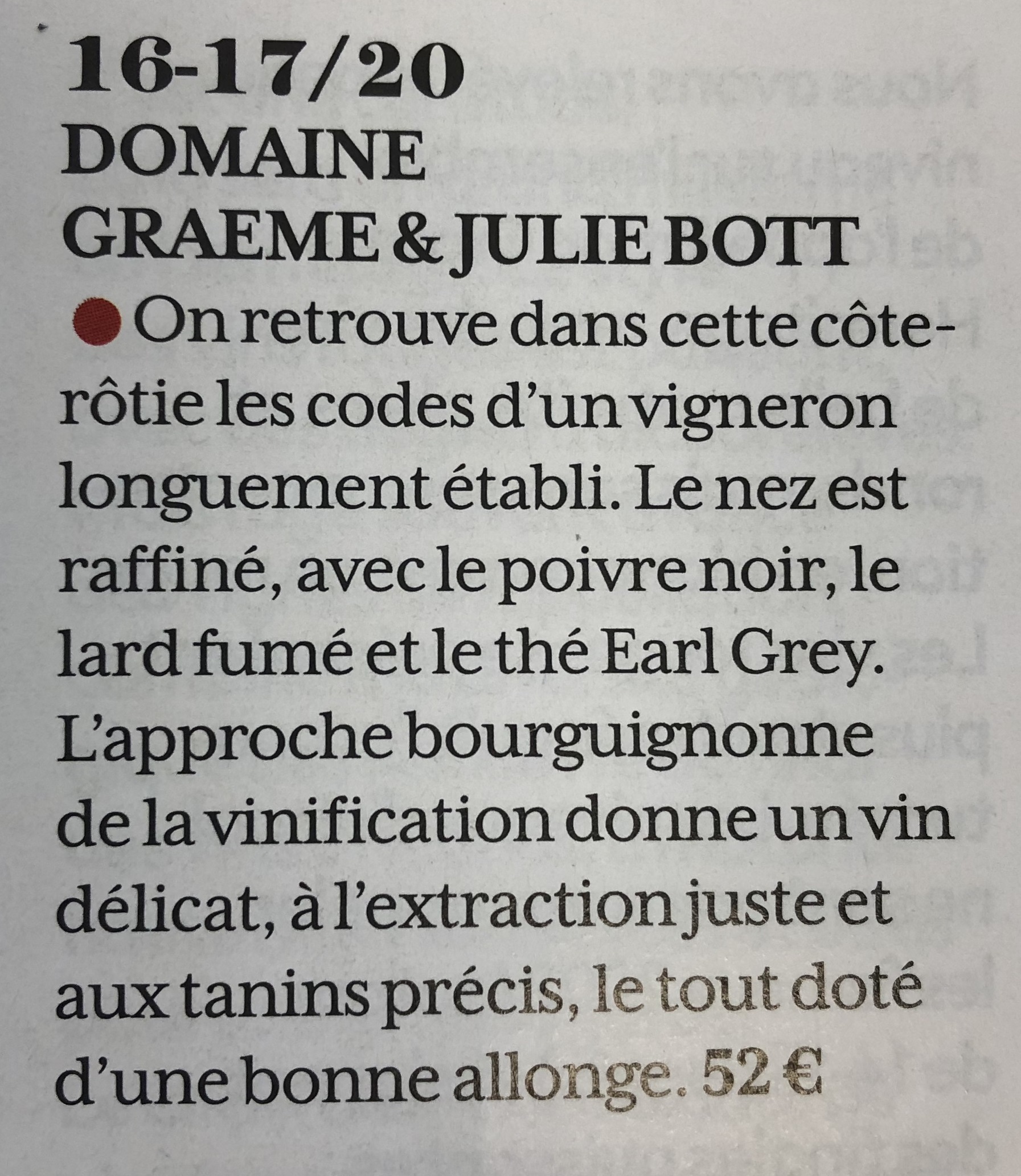 Côte-Rôtie 2018 BOTT G&J