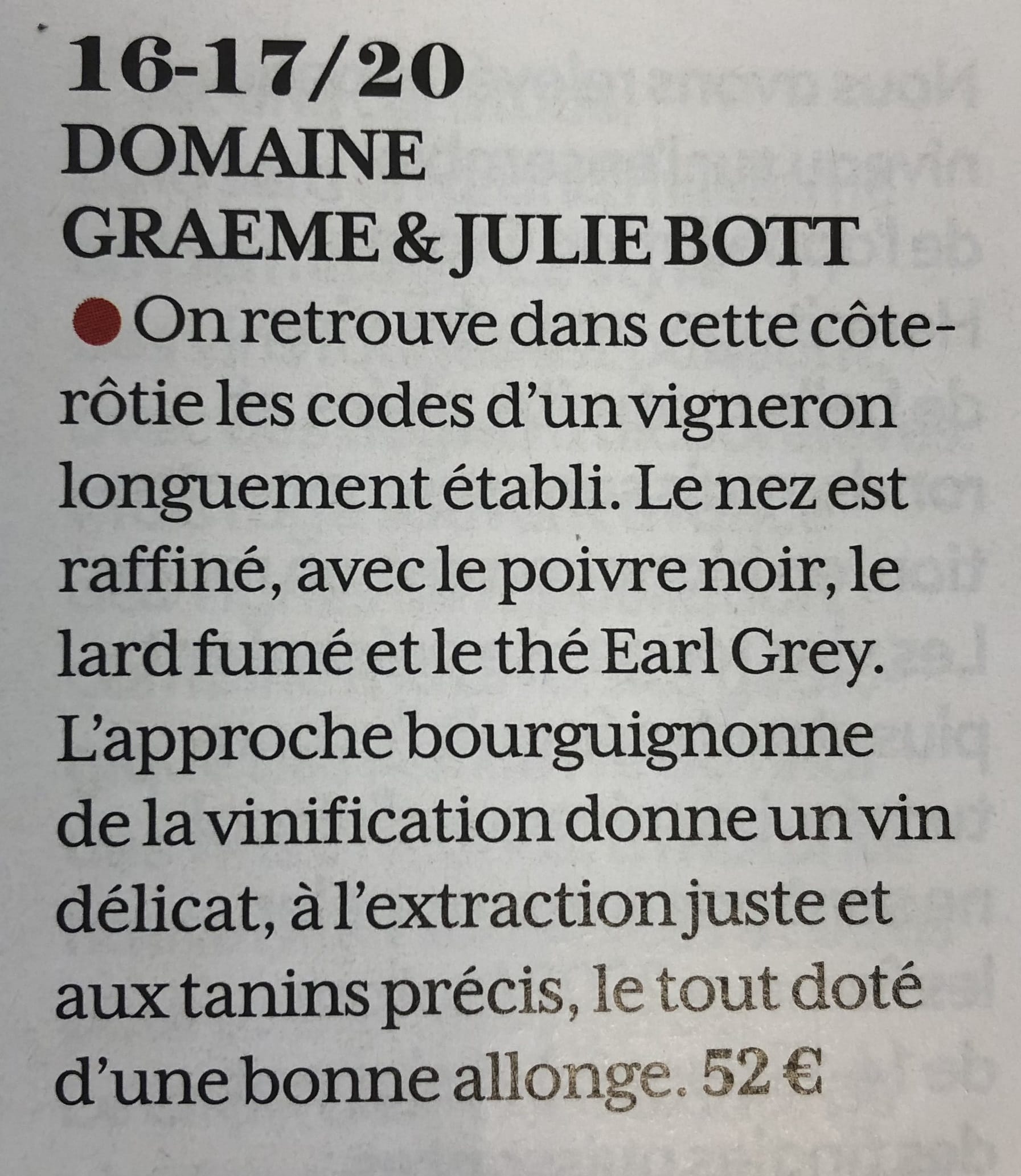 Côte-Rôtie 2018 BOTT G&J